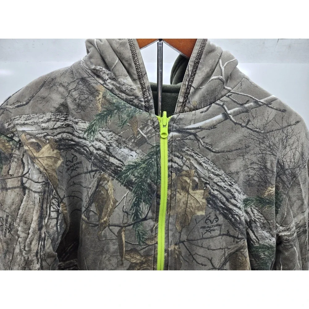 Carhartt Kids Hooded Reversible Jacket XL(18/20) Olive Green/Camo Realtree
